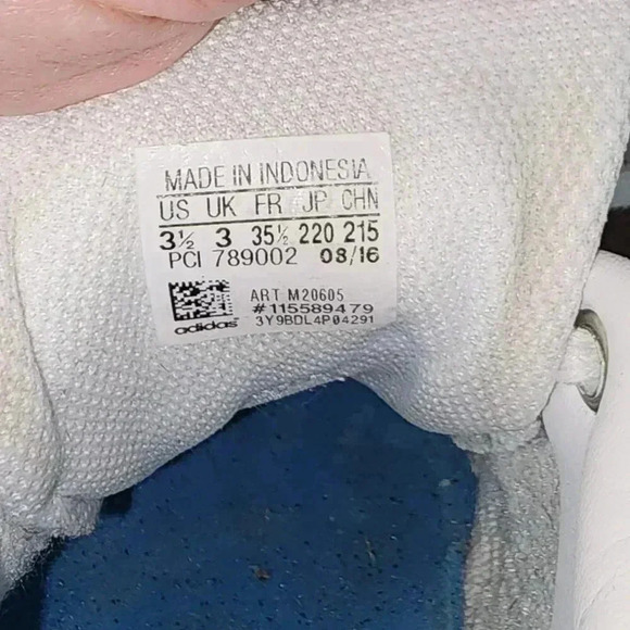 Adidas Stan Smith White Leather Sneakers Classic Tennis Shoes - Picture 7 of 8